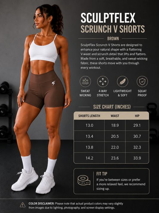 Apex Gym Shorts - Brown