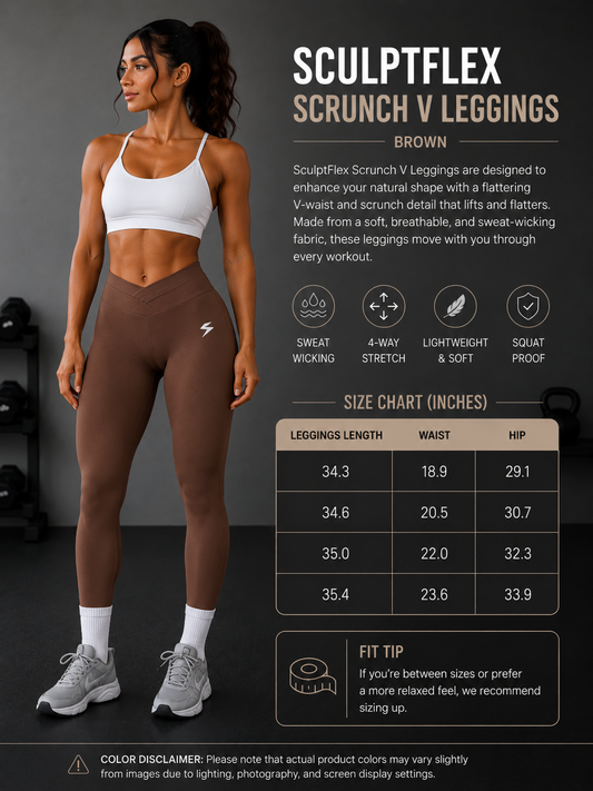 Apex Sculpt High-Waist Leggings - Brown